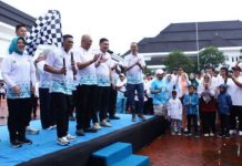 Ribuan Warga Banten Memeriahkan Jalan Sehat Hari Pers( HPN) Tahun 2026.