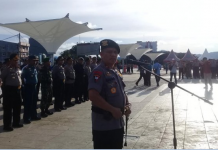 Kapolda Sulbar Pimpin Apel Di Anjungan Pantai Manakarra