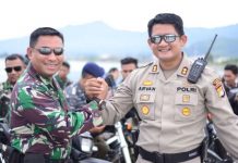 Antisipasi Isu PKI, Kapolres Metro Mamuju Bersama Dandim 1418 Mamuju Pimpin Patroli Tripatra