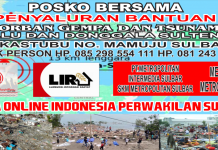 DPW Lira Bersama Media Online Metrosulbar.com Menyalurkan Bantuan Gempa DiSulteng