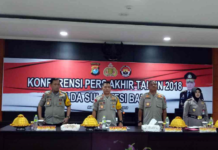Polda Sulbar Konferensi Press di Akhir Tahun 2018