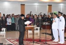 Gubernur Lantik Bupati dan Wakil Bupati Polman Periode 2019-2024