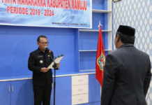 Muhammad Nur,SE Jabat Direktur PDAM Tirta Manakarra Tiga Periode.