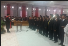 Ketua PN Polewali Mamasa Lantik 30 DPRD Mamasa.