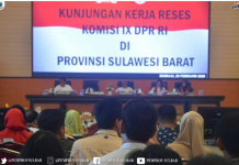 Ali Baal Masdar ,Sambut Kedatangan Komisi IX DPR RI Di Pemprov Sulbar.