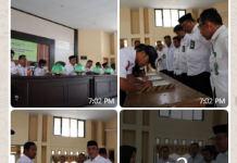 “Syukuri amanah ini” pesan Ka.Kanwil membuka Pembinaan Pramubakti Lingkup Kanwil Kemenag Sulbar