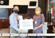 Pemprov Sulbar Menerima Bantuan Rp 100 juta dari Bank Sulselbar