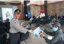 Korbinmas Baharkam Polri bentuk penyebaran brosur tentang percepatan penanganan covid-19