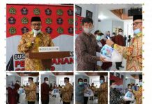 Kementrian Agama Sulbar Membagikan Paket Sembako Kepada Pengabdi Rumah Ibadah.