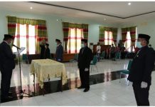 Pengambilan Sumpah Jabatan Dilingkup Kementerian Agama Sulbar
