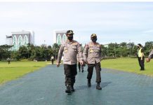 KABAHARKAM POLRI LAKUKAN SUPERVISI DAN ASISTENSI OPERASI AMAN NUSA II 2020 DI POLDA JATIM