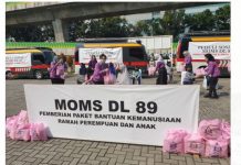 Para Istri Bhayangkara Alumni Akabri Kepolisian 1989 Turut Mendukung Kegiatan Sosial.