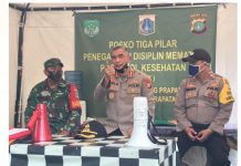 Dirbinmas Mewakili Kapolda Metro jaya Melakukan Kunjungan Kepasar Santa.