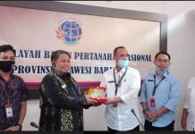 Tim Ombudsman RI Sulbar Bertanda Kekantor Kanwil BPN Sulbar