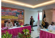 Kapolda MetroJaya Irjen pol Drs Nana Sudjana menghadiri Musda V Pokdarkamtibmas Bhayangkara Daerah Metro Jaya.