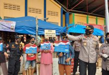 Dirbinmas Polda Metro jaya Bersama Ormas Dan Kommas Tegakan Disiplin Patut Dengan Protokol Kesehatan.