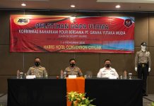 Direktur Pembinaan Potensi Masyarakat Korbinmas Baharkam Polri Menutup Pelatiham Gada Utama Milik Direktur PT.Graha Yutaka Muda.