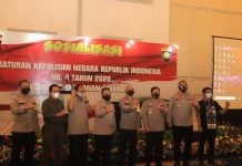Sosialisasi Perpol No.4/2020 Oleh Direktur Pembinaan Potensi Masyarakat Korbinmas Baharkam Polri Di gedung Tribrata,Jakarta Selatan.