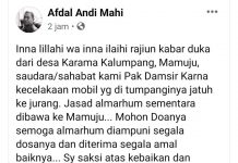 *Pemegang Admin Media Center Habsi-Irwan Meninggal Dalam Kecelakaan Dikec.Kalumpang.*