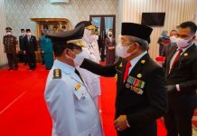*Gubernur Sulawesi Barat,Melantik Tiga Bupati Hasil Pilkada 2020*