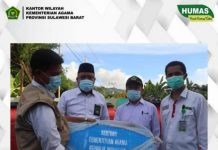 *Kemenang serahkan Bantuan Masjid Yang Rusak Paska Gempa Disulbar*