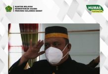 *Ka.Kanwil Kemenag Sulbar Mengikuti Upacara Hari Lahir Pancasila Secara Daring*