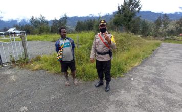 Temui Pdt.Yulianus Magai,Satgasres Puncak Binmas Noken Ops Ops Damai Cartenz 2022 Lakukan Giat Program Kasuari.