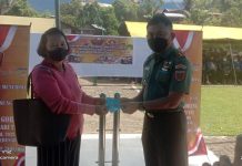 Kodim 1428 Mamasa Salurkan Bantuan Tunai Pangan Kepada PKLW