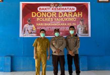 Tim Medis Satgas Binmas Noken,Ops Damai Cartenz 2022 Gandeng Tenaga Medis RSUD Dekai Gelar Bakti Kesehatan Donor Darah Dalam Rangka Hari Bhayangkara Ke-76