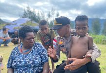 Wujud Program Koteka Satgasres Binmas Ajak Tokoh Adat Bersama-sama Menciptakan Kantibmas DiWilayah Puncak Papua.