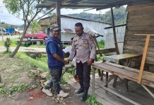 Satgasres Ops Damai Cartenz Memberdayakan Masyarakat,Tokoh Pemuda Oksibil Dipegunungan Bintang Papua.