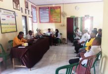 Anggota BPD Desa Pontanakayyang,Kec.Budong-Budong Kabupaten Mateng Gelar Rapat Kevaluasi Akhir Desember 2022..