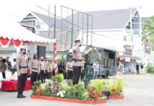 Menjelang Natal Dan Tahun Baru 2023,Polda Sulbar Menggelar Apel Pasukan Operasi Lilin Marano Tahun 2022.