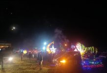 Pengurus Mesjid Dan Masyarakat Menggelar Takbir Keliling Di Desa Kuo Kabupaten Mateng.
