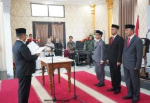 Pj Gubernur Melantik Tiga Pejabat Tinggi Pratama Lingkup Pemprov Sulbar.
