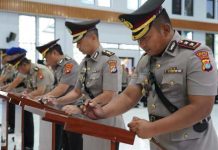 Kapolda Sulawesi Barat Pimpin Sertijab Empat Pejabat Utama.