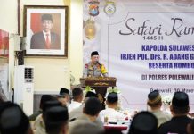 Kapolda Sulbar Safari Ramadan Di kab.Polman , Ajak Jaga Kamtibmas Sekaligus Santuni Anak Yatim.