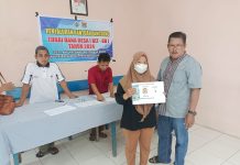 Penyaluran BLT Langsung Tunai Dana Desa BLT DD Desa Ahu Tapalang Barat.