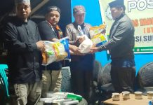 KKB Mambi Pus Kabupaten Mamuju Beri Bantuan Pada Korban Musibah Tanah Longsor