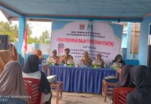 Dinas Pemberdayaan Perempuan Dan Perlindungan Anak Mamuju,Menggelar Sosialisasi Dan Advokasi Didesa Sampaga.