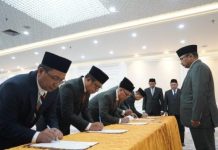 Dr.H.Adnan Nota Jabat Kepala Kantor Wilayah Kementerian Agama Sulbar
