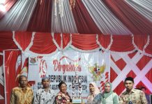 Pesan Camat Sampaga Pada Malam Ramah Tamah HUT RI Ke 79