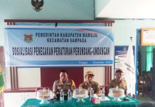 Camat Sampaga Berpesan Pada Acara Silaturahmi Forkopimcam Dikecamatan Sampaga Mamuju.