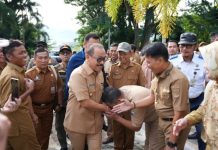 Hari Pertama SDK DAN Salim S Mengga Gubernur Dan Wakil Sulbar,DISambut ASN Dilingkup Kantor Gubernur