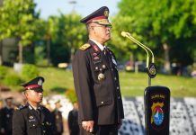 Wakapolda Sulawesi Barat Pimpin Upacara Hari Kesaktian Pancasila 1 Oktober 2025.