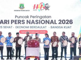 Pemerintah Perkuat Peran Pers Dan Literasi DiGital Dipuncak HPN 2026 DiBanten