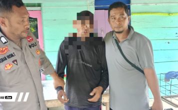 Polsek Sampaga Amankan Terduga Pelaku Percobaan Pemerkosaan Terhadap Anak Tiri Di Kecamatan Sampaga Mamuju.