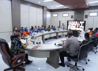 Kapolda Sulbar Hadiri Rakor Di Kantor Gubernur,Sinergi Penuh Hadapi Karhutla Dan Tetapkan Langkah Terpadu.