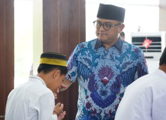 Kekuatan Doa,Polda Sulbar Bersama Santri Dan Anak Yatim Mohon Keselamatan Dari Ancaman Karhutlah