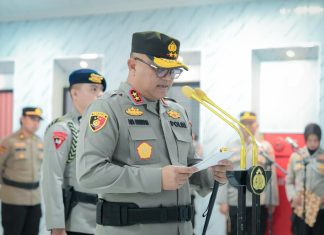 Kapolda Sulbar Lantik DirPamobvit, Sampaikan 5 Pesan Inti Estafet Kepemimpinan Berintegritas
